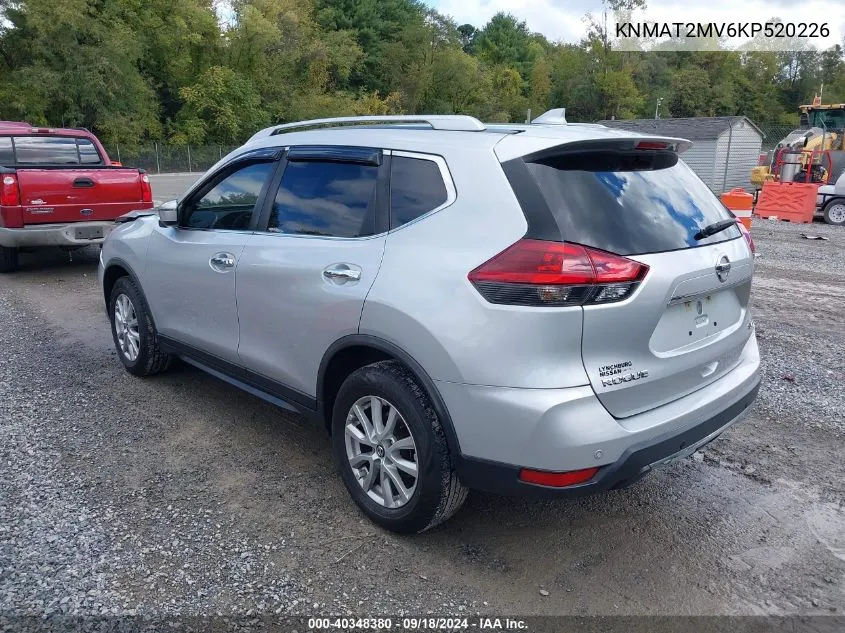 2019 Nissan Rogue Sv VIN: KNMAT2MV6KP520226 Lot: 40348380