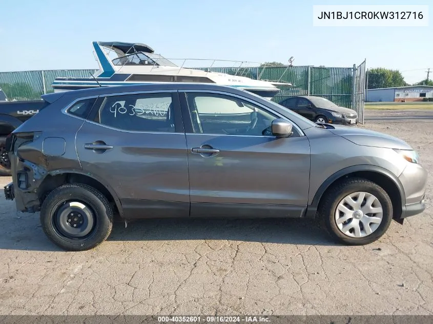 2019 Nissan Rogue Sport S/Sv/Sl VIN: JN1BJ1CR0KW312716 Lot: 40352601