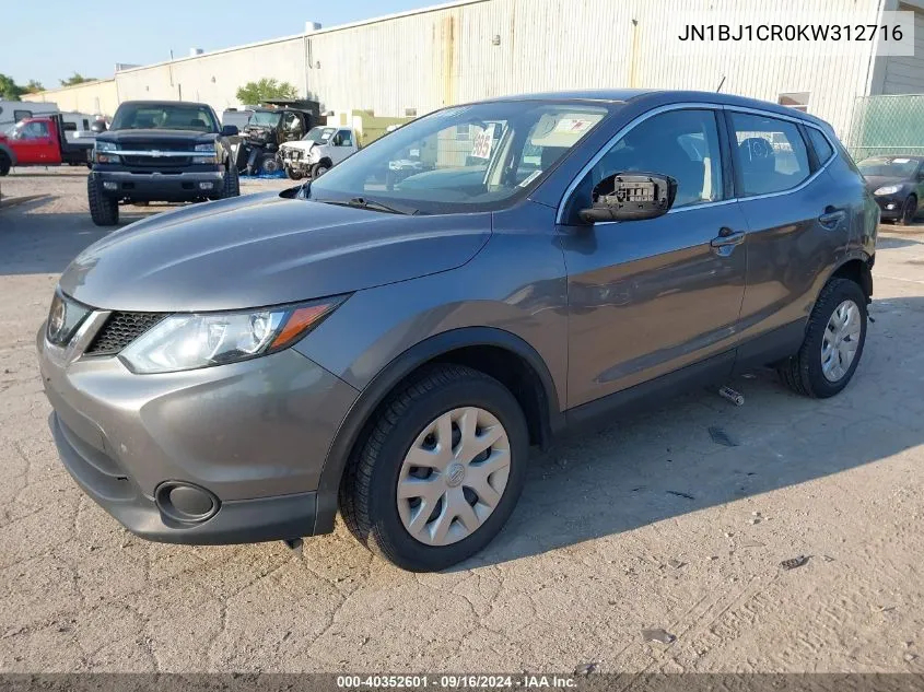 2019 Nissan Rogue Sport S/Sv/Sl VIN: JN1BJ1CR0KW312716 Lot: 40352601