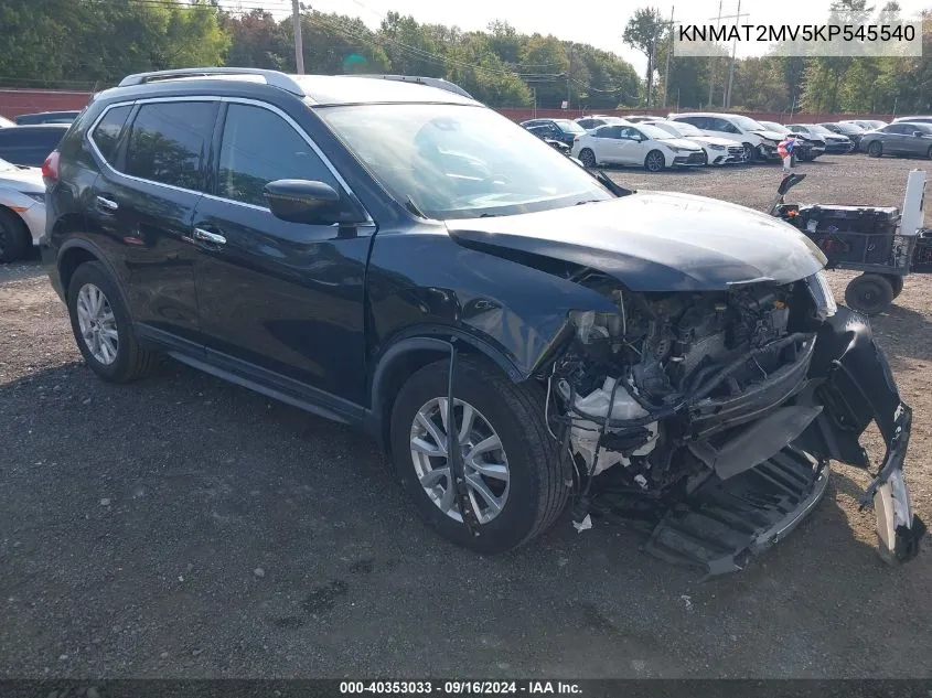 KNMAT2MV5KP545540 2019 Nissan Rogue Sv