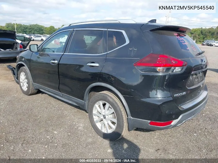 KNMAT2MV5KP545540 2019 Nissan Rogue Sv