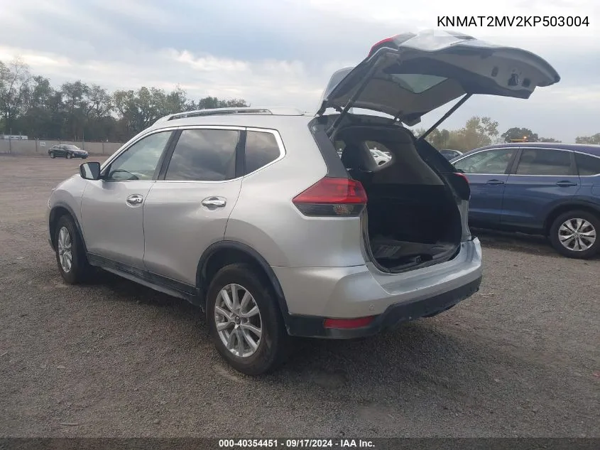 2019 Nissan Rogue S/Sv VIN: KNMAT2MV2KP503004 Lot: 40354451