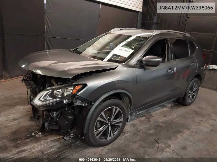 2019 Nissan Rogue Sv VIN: JN8AT2MV7KW398065 Lot: 40363645