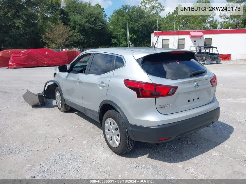 2019 Nissan Rogue Sport S/Sv/Sl VIN: JN1BJ1CP2KW240173 Lot: 40366031