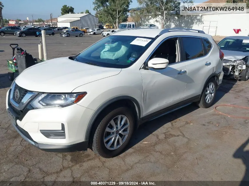 2019 Nissan Rogue S/Sv VIN: JN8AT2MT0KW264948 Lot: 40371229