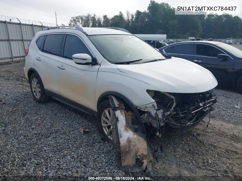 2019 Nissan Rogue S/Sl/Sv VIN: 5N1AT2MTXKC784437 Lot: 40372056