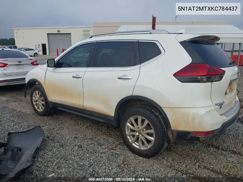 2019 Nissan Rogue S/Sl/Sv VIN: 5N1AT2MTXKC784437 Lot: 40372056