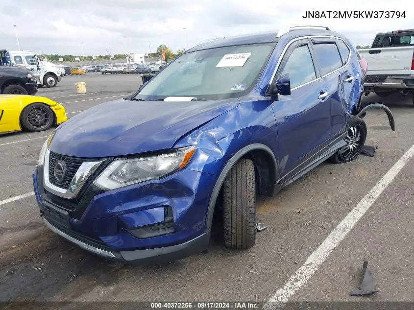 2019 Nissan Rogue Sv VIN: JN8AT2MV5KW373794 Lot: 40372256