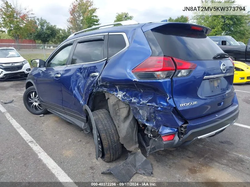 2019 Nissan Rogue Sv VIN: JN8AT2MV5KW373794 Lot: 40372256