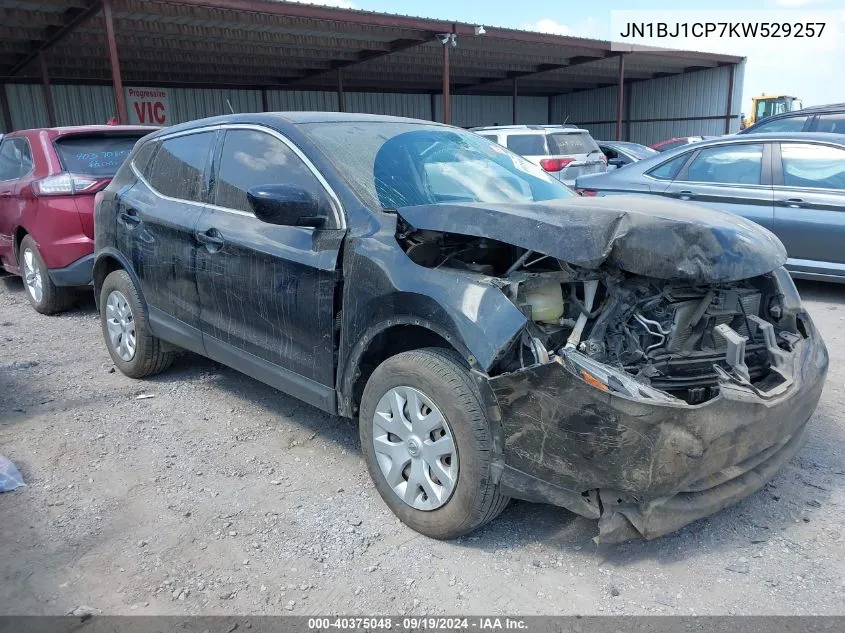 JN1BJ1CP7KW529257 2019 Nissan Rogue Sport S