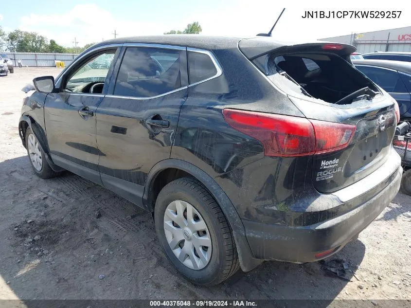 JN1BJ1CP7KW529257 2019 Nissan Rogue Sport S