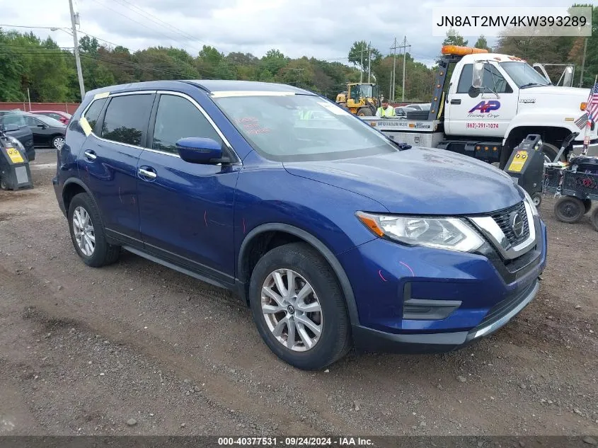 2019 Nissan Rogue Sv VIN: JN8AT2MV4KW393289 Lot: 40377531