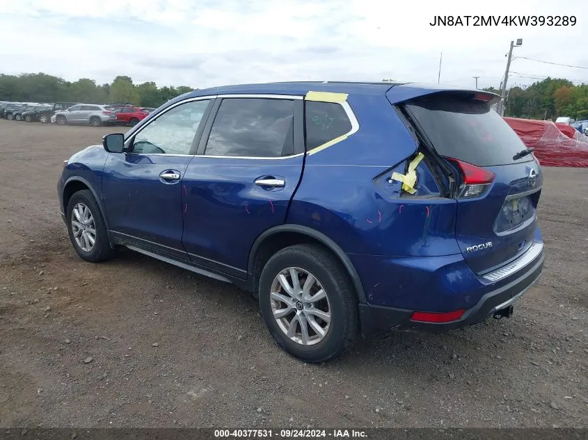 JN8AT2MV4KW393289 2019 Nissan Rogue Sv