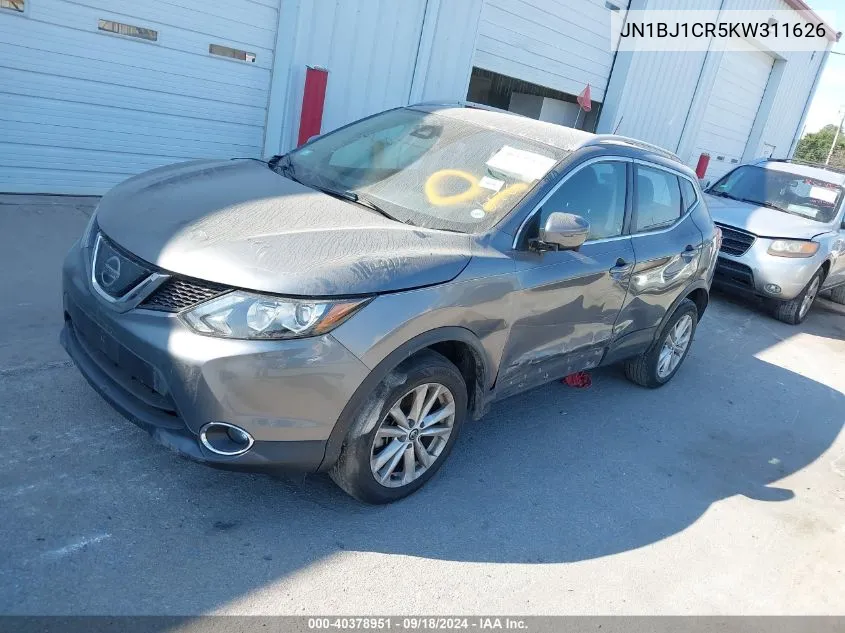 2019 Nissan Rogue Sport S/Sv/Sl VIN: JN1BJ1CR5KW311626 Lot: 40378951