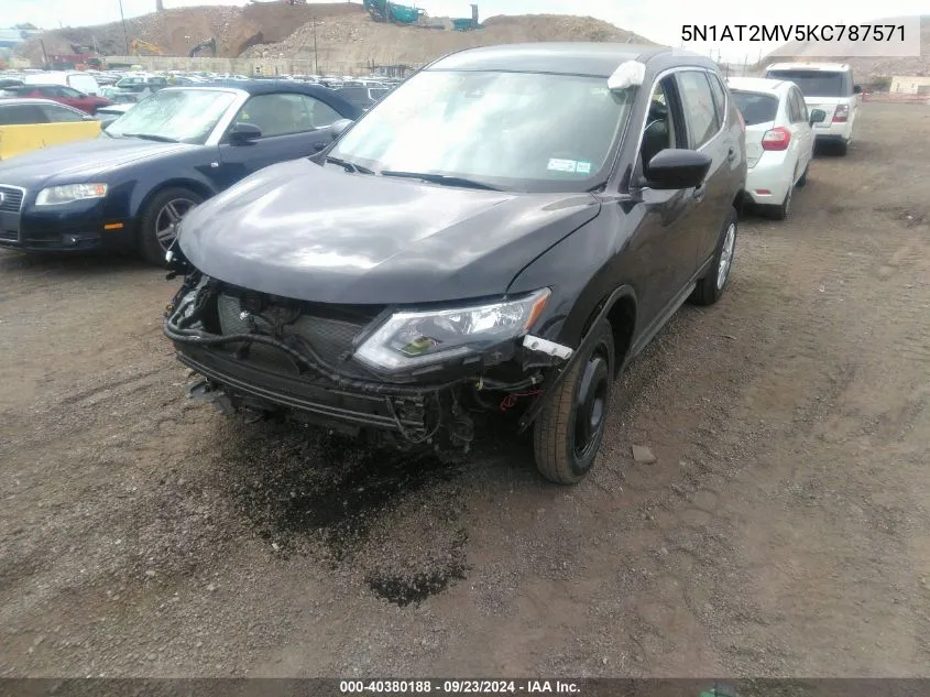 5N1AT2MV5KC787571 2019 Nissan Rogue S/Sl/Sv