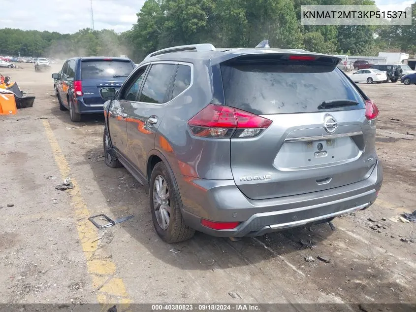 2019 Nissan Rogue Sv VIN: KNMAT2MT3KP515371 Lot: 40380823