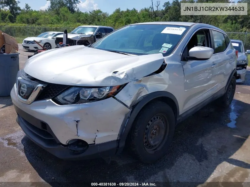 2019 Nissan Rogue Sport S VIN: JN1BJ1CR2KW344633 Lot: 40381638