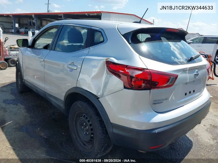 2019 Nissan Rogue Sport S VIN: JN1BJ1CR2KW344633 Lot: 40381638