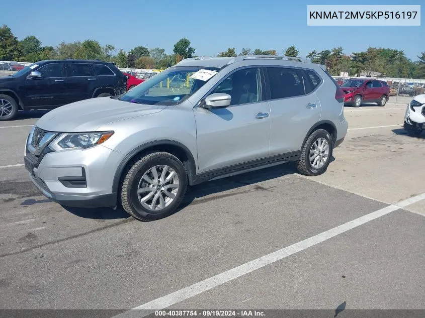 KNMAT2MV5KP516197 2019 Nissan Rogue Sv