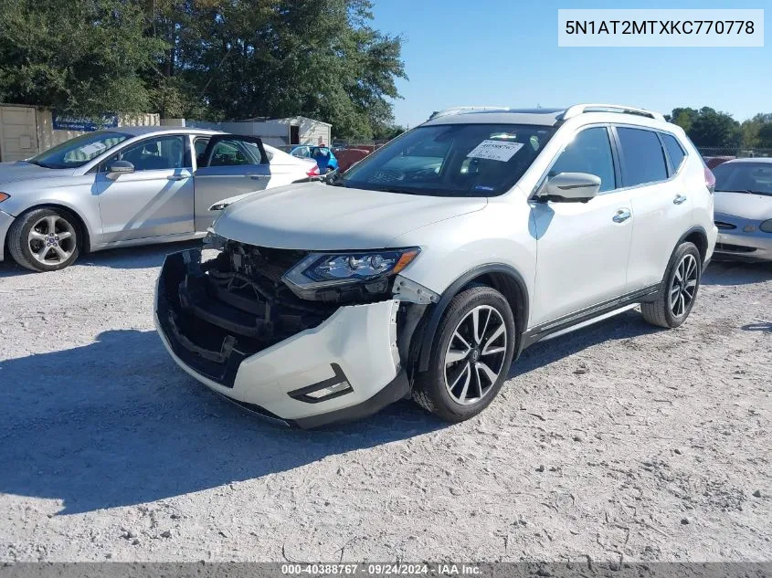 5N1AT2MTXKC770778 2019 Nissan Rogue Sl