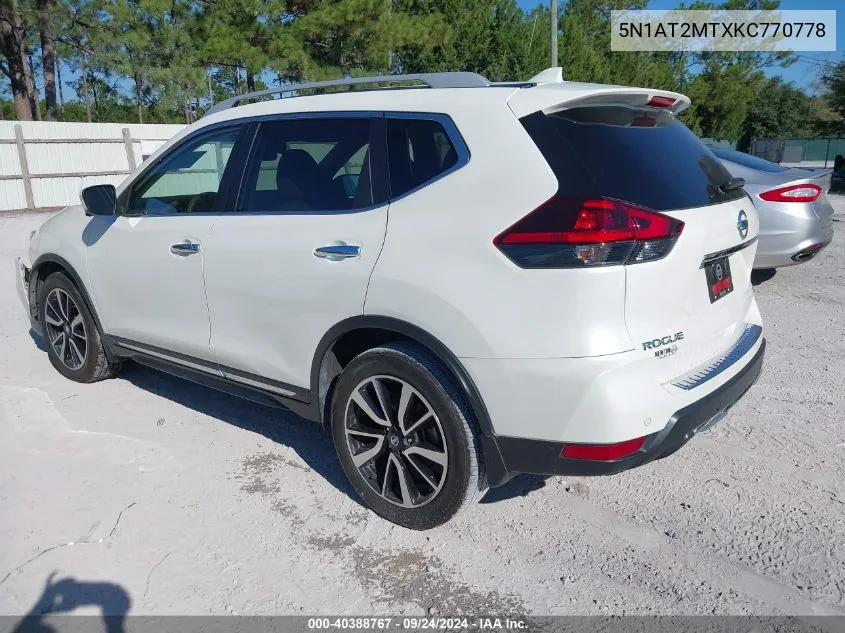 5N1AT2MTXKC770778 2019 Nissan Rogue Sl