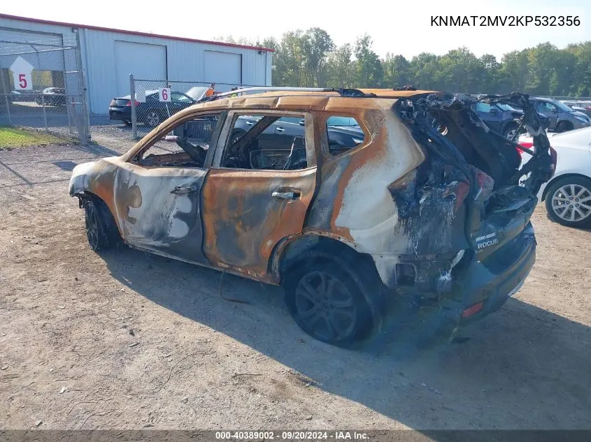 KNMAT2MV2KP532356 2019 Nissan Rogue Sv