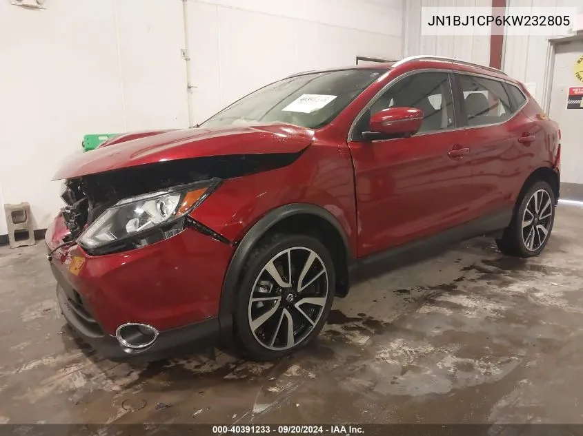 2019 Nissan Rogue Sport Sl VIN: JN1BJ1CP6KW232805 Lot: 40391233