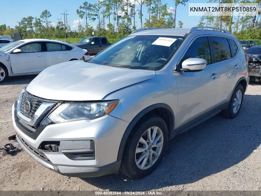 2019 Nissan Rogue Sv VIN: KNMAT2MT8KP510859 Lot: 40393544