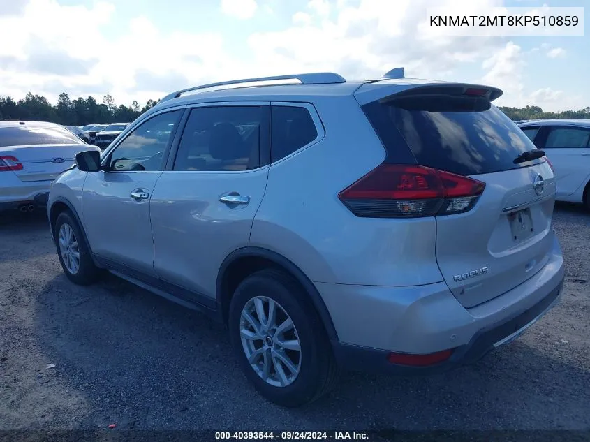 2019 Nissan Rogue Sv VIN: KNMAT2MT8KP510859 Lot: 40393544