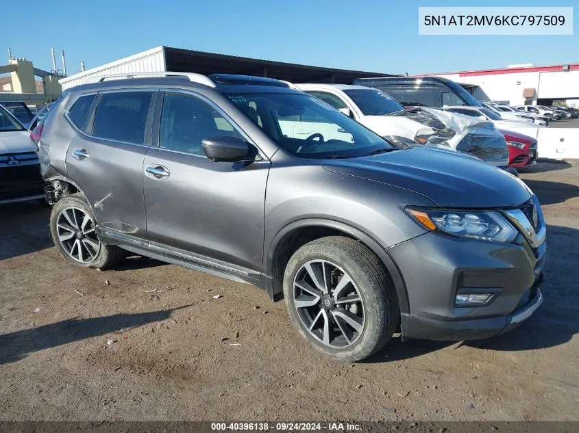 5N1AT2MV6KC797509 2019 Nissan Rogue S/Sl/Sv