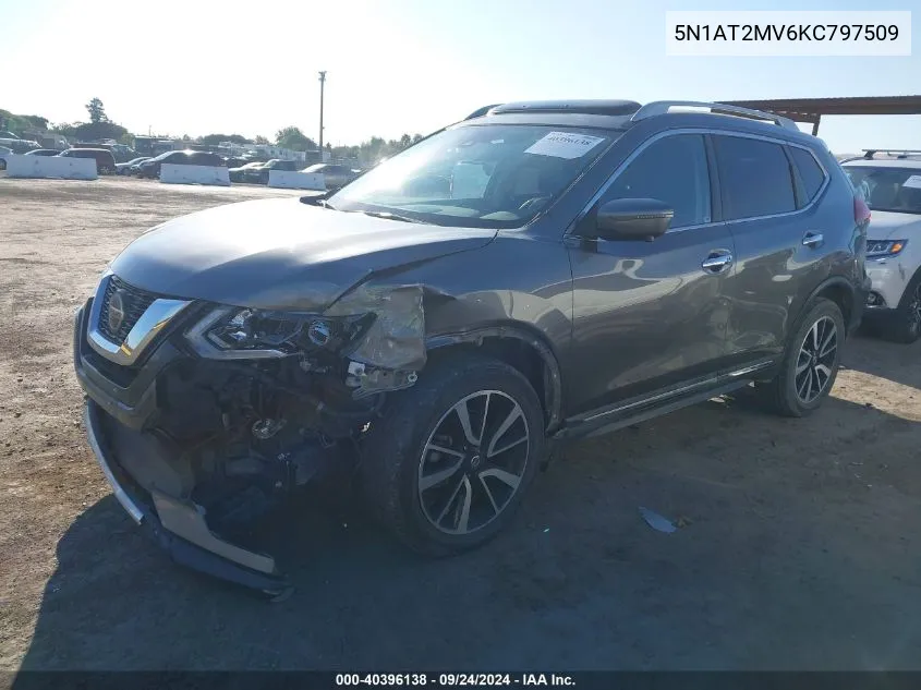 5N1AT2MV6KC797509 2019 Nissan Rogue S/Sl/Sv