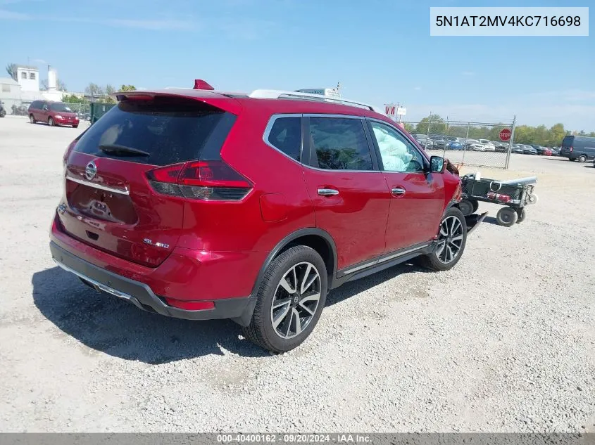 5N1AT2MV4KC716698 2019 Nissan Rogue Sl