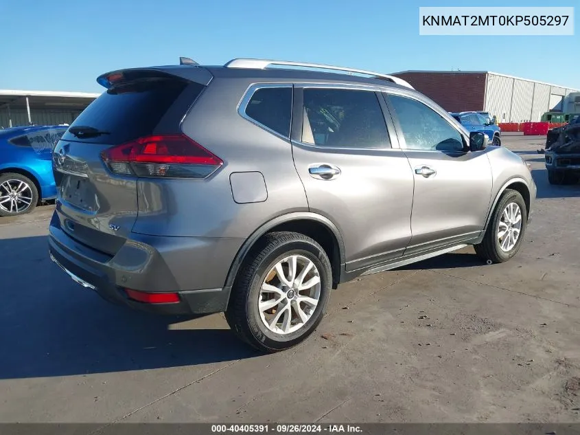 2019 Nissan Rogue Sv VIN: KNMAT2MT0KP505297 Lot: 40405391