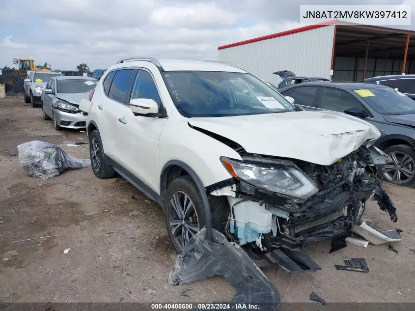 2019 Nissan Rogue S/Sv VIN: JN8AT2MV8KW397412 Lot: 40405500