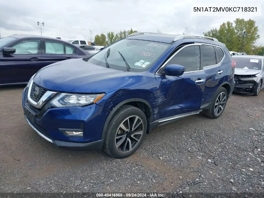 2019 Nissan Rogue S/Sl/Sv VIN: 5N1AT2MV0KC718321 Lot: 40416968