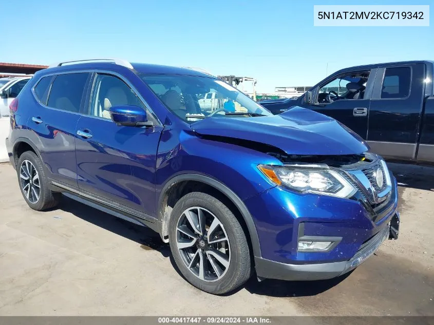 5N1AT2MV2KC719342 2019 Nissan Rogue Sl