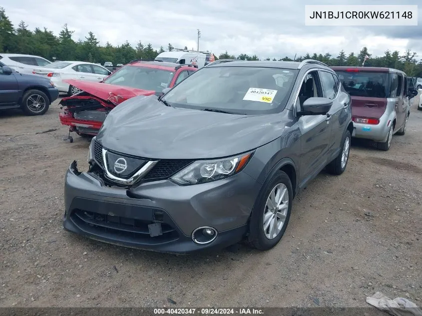 2019 Nissan Rogue Sport Sv VIN: JN1BJ1CR0KW621148 Lot: 40420347