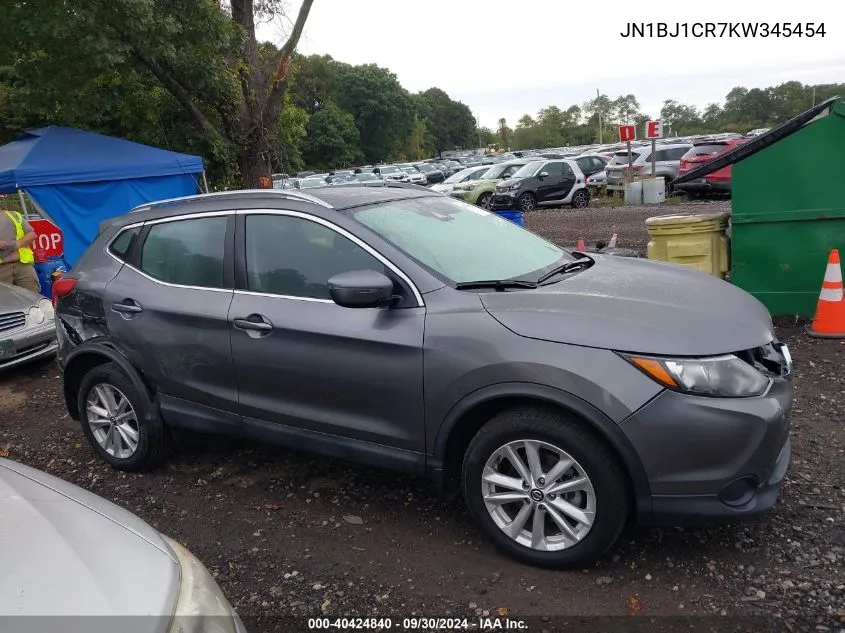 2019 Nissan Rogue Sport S/Sv/Sl VIN: JN1BJ1CR7KW345454 Lot: 40424840