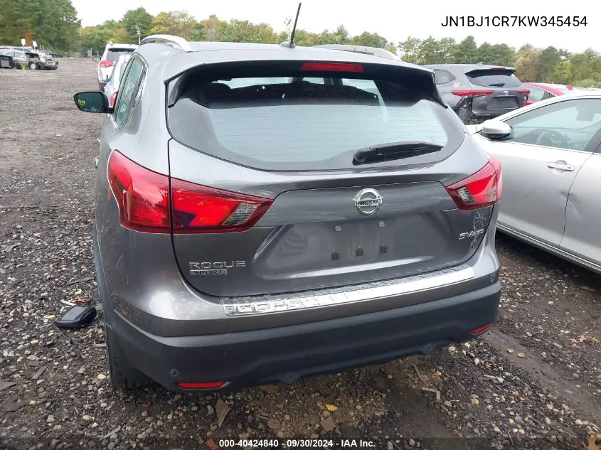 2019 Nissan Rogue Sport S/Sv/Sl VIN: JN1BJ1CR7KW345454 Lot: 40424840