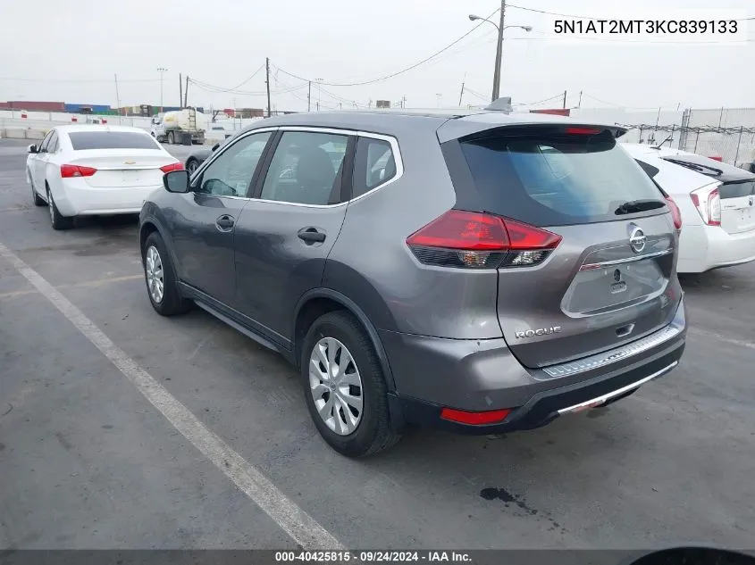 5N1AT2MT3KC839133 2019 Nissan Rogue S