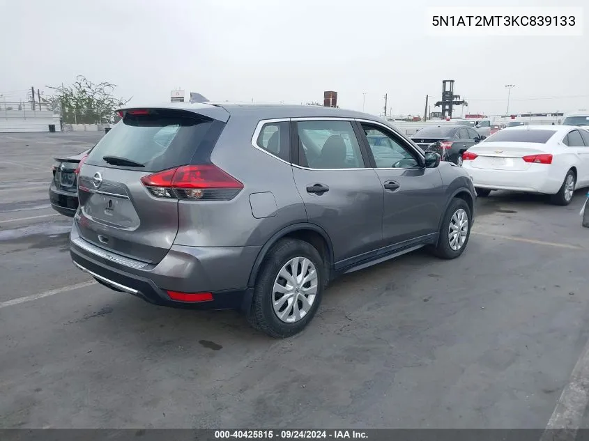 5N1AT2MT3KC839133 2019 Nissan Rogue S