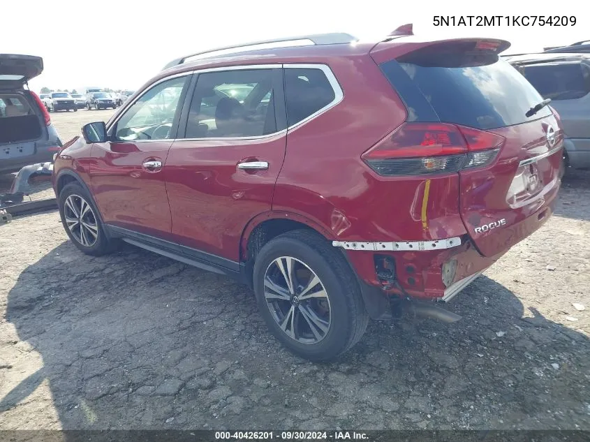 5N1AT2MT1KC754209 2019 Nissan Rogue Sv