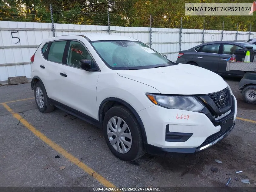 2019 Nissan Rogue S/Sv VIN: KNMAT2MT7KP521674 Lot: 40426607