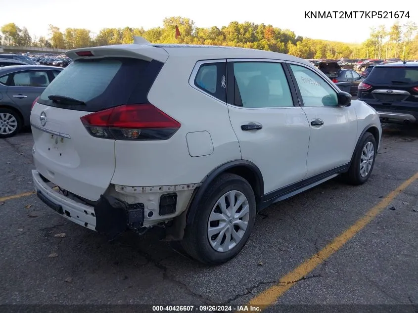 KNMAT2MT7KP521674 2019 Nissan Rogue S/Sv