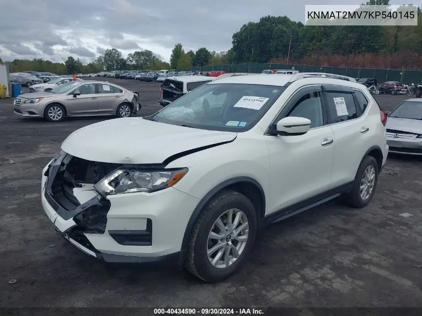 KNMAT2MV7KP540145 2019 Nissan Rogue Sv