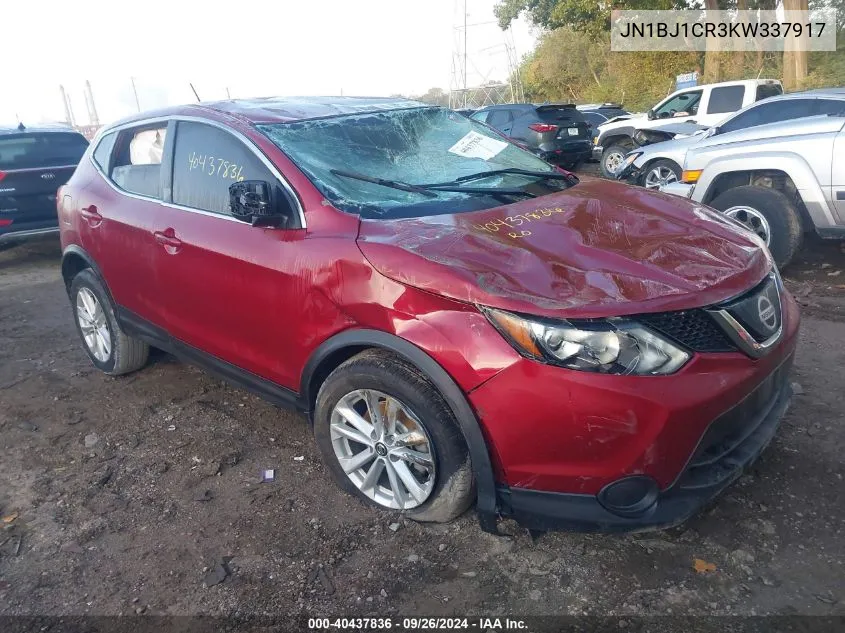 2019 Nissan Rogue Sport S/Sv/Sl VIN: JN1BJ1CR3KW337917 Lot: 40437836