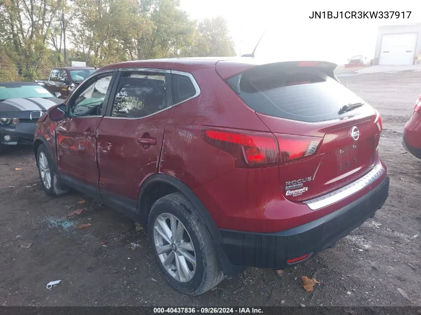 JN1BJ1CR3KW337917 2019 Nissan Rogue Sport S/Sv/Sl