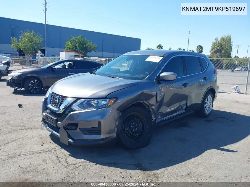 2019 Nissan Rogue S VIN: KNMAT2MT9KP519697 Lot: 40438038