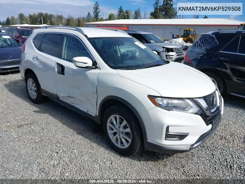 2019 Nissan Rogue Sv VIN: KNMAT2MV6KP529508 Lot: 40438528