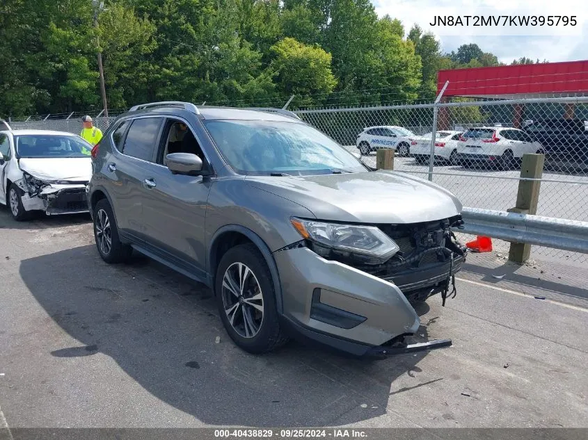 2019 Nissan Rogue Sv VIN: JN8AT2MV7KW395795 Lot: 40438829